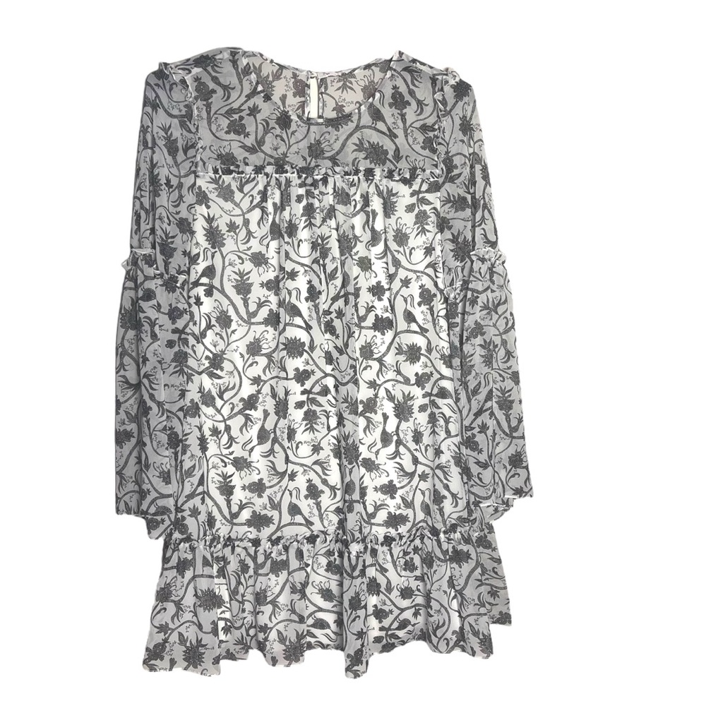 Kensie Black and White Patterned Dress
